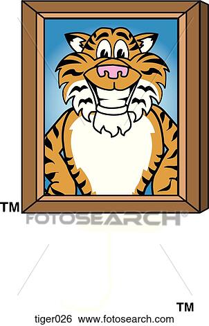 Tiger on Picture Day View Large Illustration Stock Illustration - Tiger on Picture Day. Fotosearch