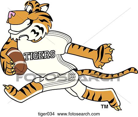 Tiger playing Football View Large Illustration Stock Illustration - Tiger playing Football. Fotosearch