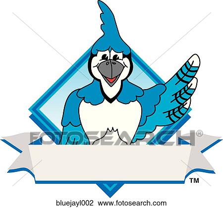 Blue Jay Logo Design Graphic 2 View Large Illustration Drawing - Blue Jay Logo Design Graphic 2. Fotosearch