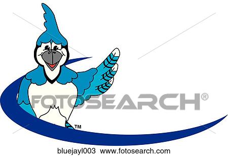 Blue Jay Logo Design Graphic 3 View Large Illustration Drawing - Blue Jay Logo Design Graphic 3. Fotosearch