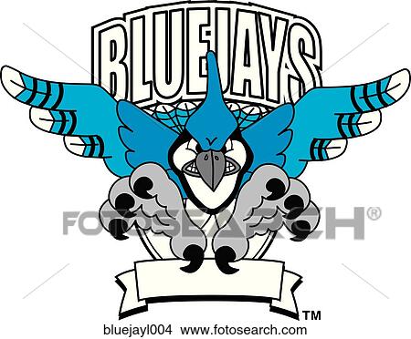 Stock Illustration - Blue Jay Logo Design Graphic 4. Fotosearch