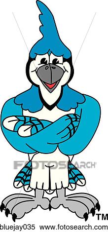 Blue Jay with Arms Crossed View Large Illustration Stock Illustration - Blue Jay with Arms Crossed. Fotosearch