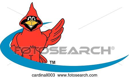 Drawing - Cardinal Logo Design Graphic 3. Fotosearch