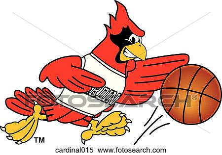 Cardinal playing Basketball View Large Illustration Stock Illustration - Cardinal playing Basketball. Fotosearch