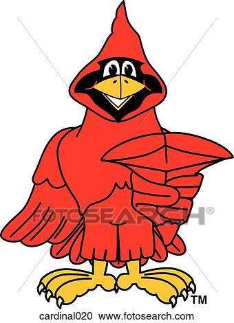Cardinal Pointing at You View Large Illustration Clipart - Cardinal Pointing at You. Fotosearch