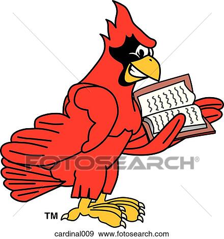 Cardinal Reading Book View Large Illustration Stock Illustration - Cardinal Reading Book. Fotosearch