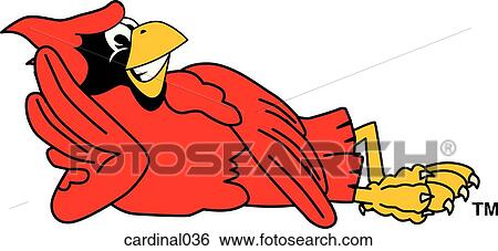 Stock Illustration - Cardinal Relaxing. Fotosearch