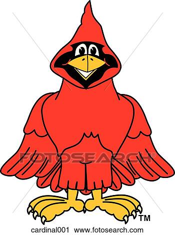 Clip Art - Cardinal Standing. Fotosearch