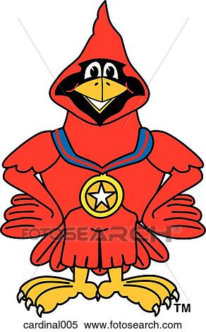 Stock Illustration - Cardinal With Medal. Fotosearch