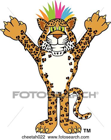 Cheetah Having Bad Hair Day View Large Illustration Drawing - Cheetah Having Bad Hair Day. Fotosearch
