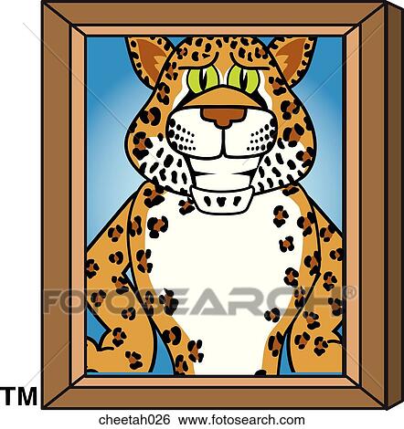 Cheetah on Picture Day View Large Illustration Stock Illustration - Cheetah on Picture Day. Fotosearch