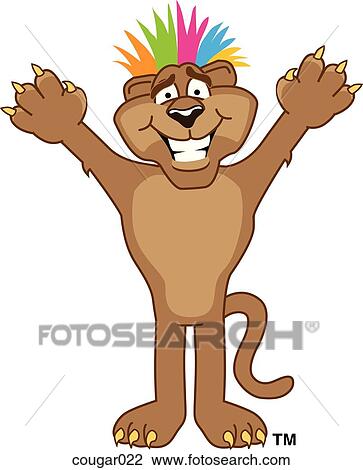 Cougar Having Bad Hair Day View Large Illustration Drawing - Cougar Having Bad Hair Day. Fotosearch