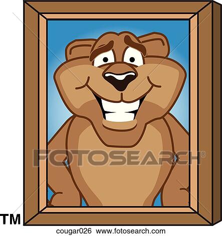 Cougar on Picture Day View Large Illustration Stock Illustration - Cougar on Picture Day. Fotosearch