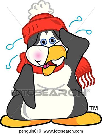 Stock Illustration of Penguin Tired penguin019 - Search Vector Clipart ...