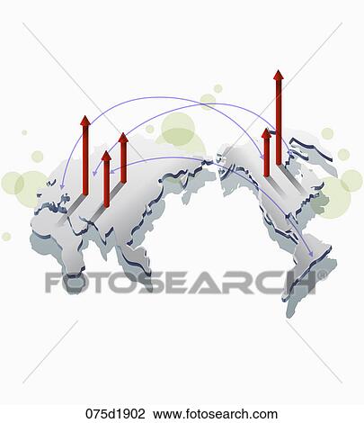Clipart - application icon of worldwide map. Fotosearch