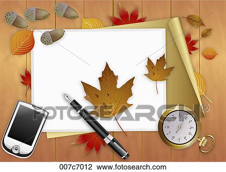 Clipart - autumn air in illustraion. Fotosearch