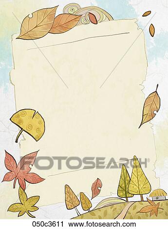 Clipart - autumn air in illustraion. Fotosearch