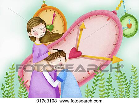 Clip Art - blissful parents. Fotosearch