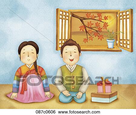 Chuseok greetings View Large Clip Art Graphic Clip Art - Chuseok greetings. Fotosearch