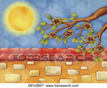 Clip Art - Chuseok greetings. Fotosearch