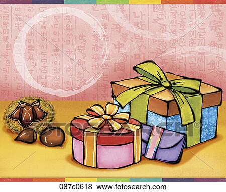 Clip Art - Chuseok greetings. Fotosearch