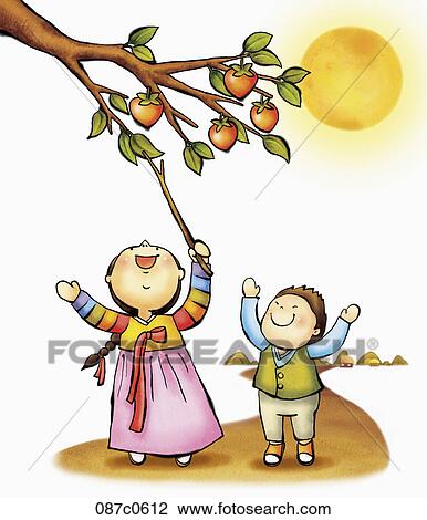 Chuseok greetings View Large Clip Art Graphic Clipart - Chuseok greetings. Fotosearch