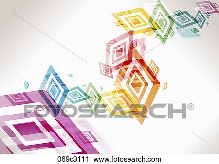colorful rectangle pattern View Large Clip Art Graphic Clipart - colorful rectangle pattern. Fotosearch