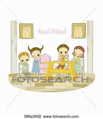 good freindship View Large Clip Art Graphic Clipart - good freindship. Fotosearch