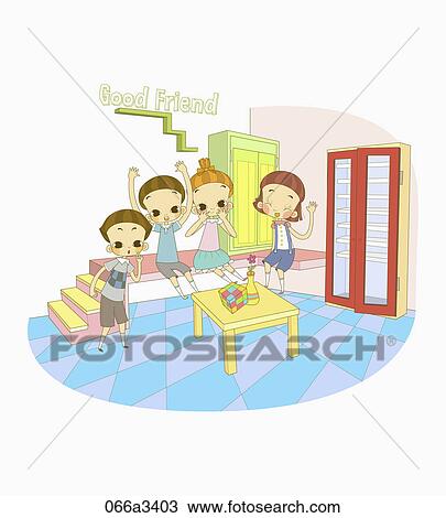 Clipart - good freindship. Fotosearch