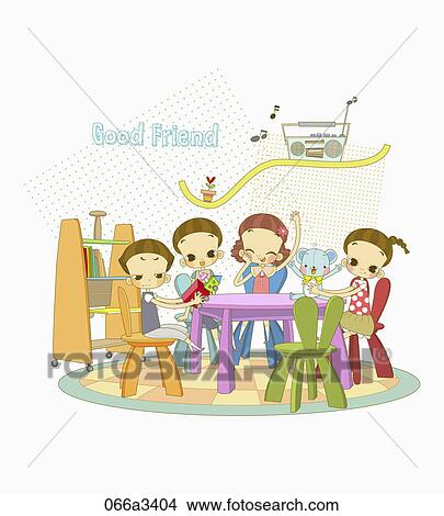 good freindship View Large Clip Art Graphic Clipart - good freindship. Fotosearch