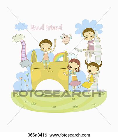 Clipart - good freindship. Fotosearch