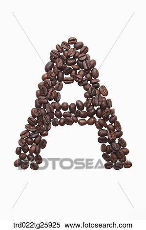 alphabet A roasted coffee beans View Large Illustration Stock Illustration - alphabet A roasted coffee beans. Fotosearch