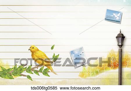 Stock Illustration - autumn scenics in illustration. Fotosearch