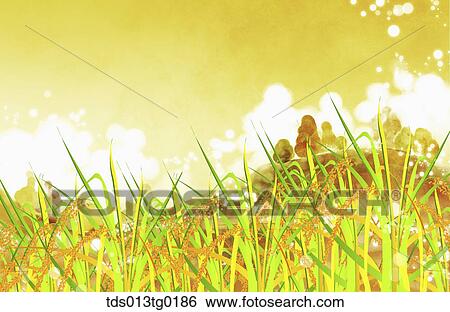 autumn scenics in illustration View Large Illustration Stock Illustration - autumn scenics in illustration. Fotosearch