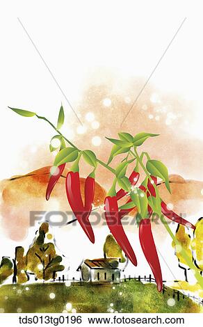 autumn scenics in illustration View Large Illustration Stock Illustration - autumn scenics in illustration. Fotosearch