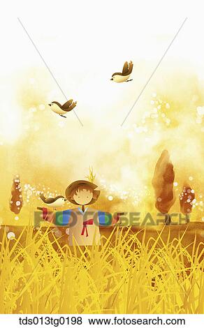 Stock Illustration - autumn scenics in illustration. Fotosearch