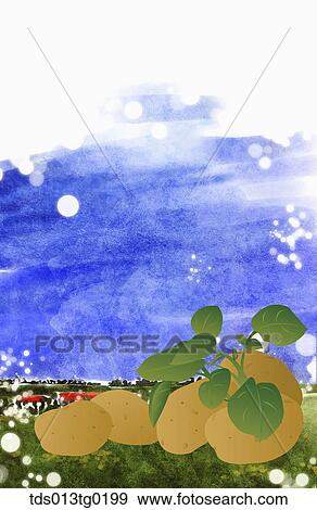 autumn scenics in illustration View Large Illustration Stock Illustration - autumn scenics in illustration. Fotosearch