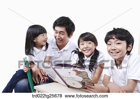 childen are reading View Large Illustration Stock Illustration - childen are reading . Fotosearch
