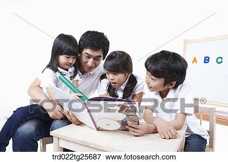 childen are reading View Large Illustration Stock Illustration - childen are reading . Fotosearch