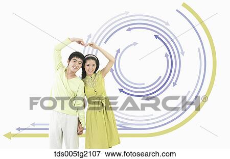 Stock Illustration - couple in happiness. Fotosearch