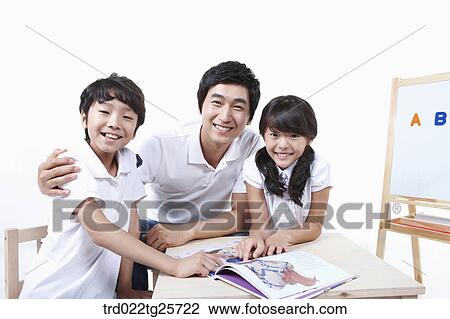 Drawing - home schooling. Fotosearch