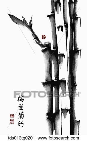 oriental calligraphy View Large Illustration Clip Art - oriental calligraphy. Fotosearch
