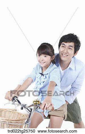 riding bicycle pleasantly View Large Illustration Clipart - riding bicycle pleasantly. Fotosearch