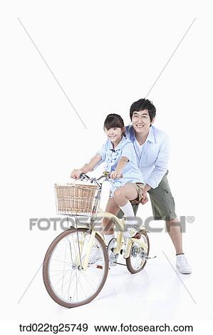 Stock Illustration - riding bicycle pleasantly. Fotosearch