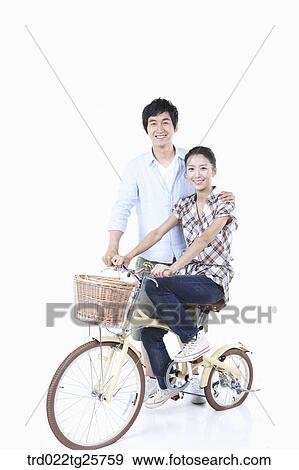 riding bicycle pleasantly View Large Illustration Stock Illustration - riding bicycle pleasantly. Fotosearch