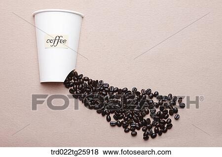 roasted coffee beans and mug View Large Illustration Stock Illustration - roasted coffee beans and mug. Fotosearch
