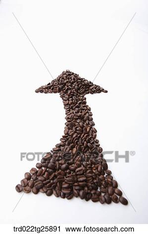 roasted coffee beans in arrow View Large Illustration Clip Art - roasted coffee beans in arrow. Fotosearch