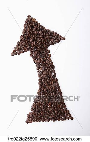 roasted coffee beans in arrow View Large Illustration Clipart - roasted coffee beans in arrow. Fotosearch