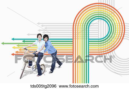 sound minded couple View Large Illustration Stock Illustration - sound minded couple. Fotosearch