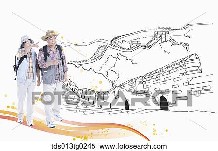 Stock Illustration - traveling China. Fotosearch